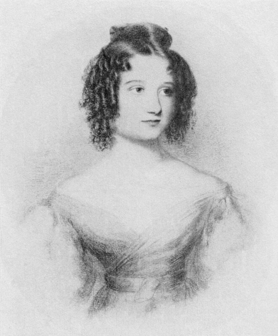 Ada Byron à dix-sept ans, en 1832